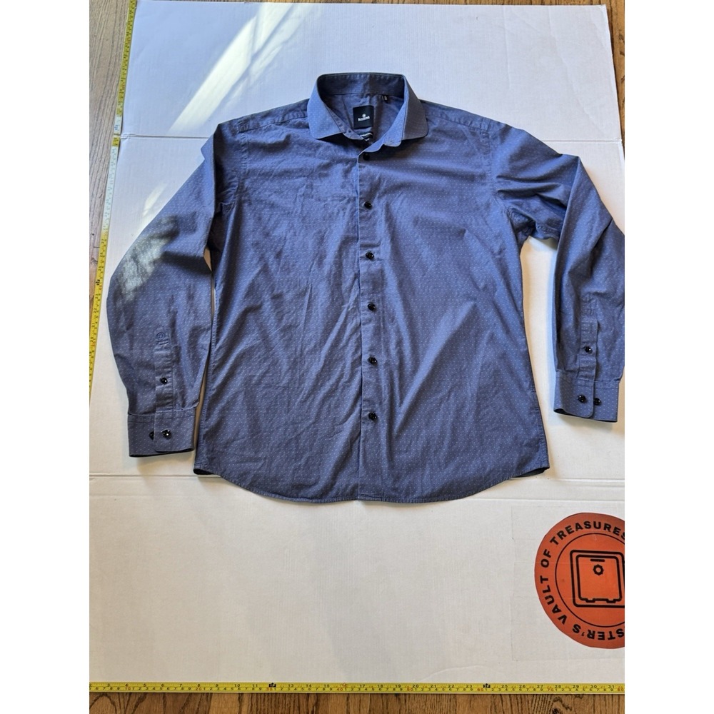 Blackberrys Mens size xl  Blue Sleeve Button Up Shirt Cotton‎